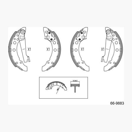 Biltema - Bremseskosett