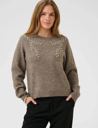 Culture Cuosana Kimmy Bling Pullover - Beige - XS
