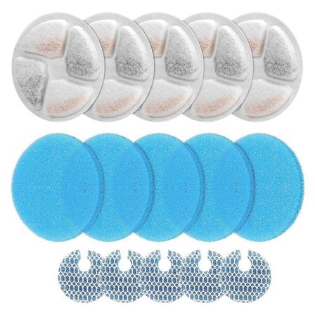 Kattevandfontænefiltre til 2L/67oz Rundt Drikkevand til Kæledyr