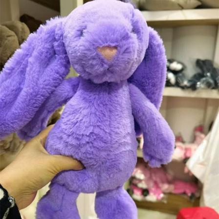 Mub- Botu Påskegave Kanin Animerede Plys Legetøj Babyer Børn Drenge Piger Eksklusiv blød lang øre Påskehare Kanin Plysdyr Purple 40cm