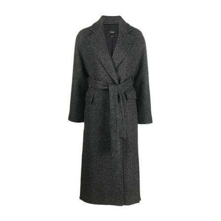 Pinko Trench Coats Sort, Dame Trenchcoat, Størrelse: XS
