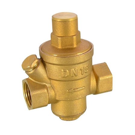 Dn15 Mässingstryckreduceringsventil Tryckregulator - Justerbar Vattentrycksregulator Med Met
