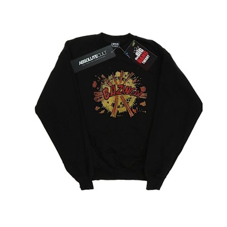 The Big Bang Theory Herr Bazinga Explosion Sweatshirt L Svart