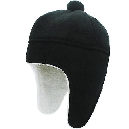 Varm Fleece Beanie med Øreklaffer Vinterhatt Utendørs for Menn og Kvinner