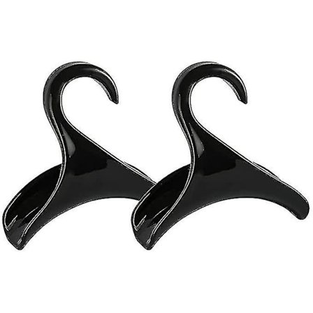 Garderobepose-Hængekrog Stativ Buet Bælte Håndtaske Pose Hanger Slips Sjal Spænde Multifunktionel Garderobe Organizer 2 Stykker Sort