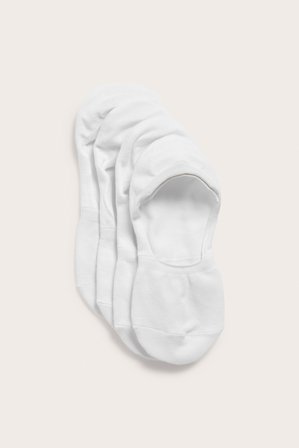 Kappahl | Niewidoczne skarpetki 4-pak Biały 40/44 | Biały