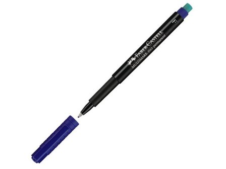 Faber-Castell Märkpenna VF Multimark Permanent F blå - Lyreco - Kontorsmaterial - Pennor - Märkpennor - Rund spets