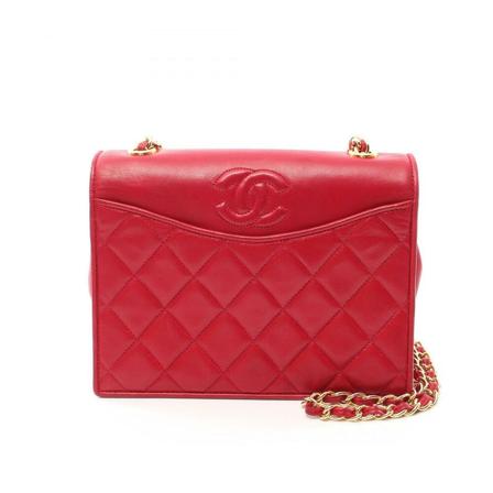Chanel Vintage Pre-owned Crossbody Tas , Rood , Dames , Maat: ONE Size Vintage Tassen