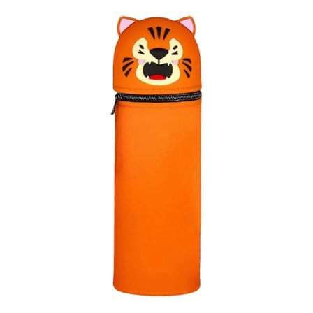 Tegneserie Penalhus Teleskopisk Pennal Myk Silikon Penn Veske Stor Kapasitet Penal Stående Pennal