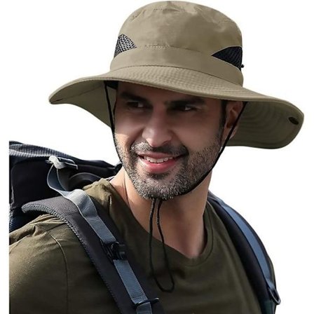 Solhat - Uspecificeret - UPF50+ - Vandtæt - Foldbar - Bred skygge med mesh