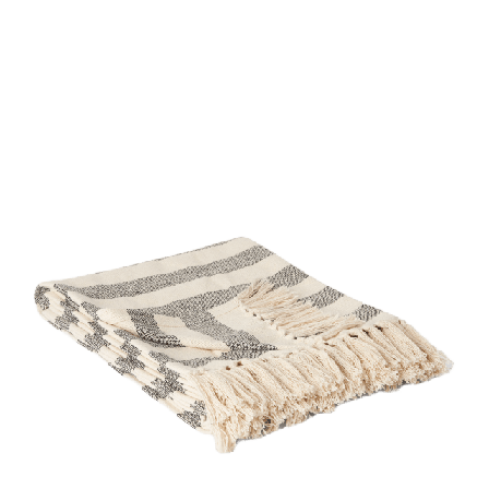 Åhléns Home Pläd ELLY 130x170 cm Filtar & plädar Grå ONESIZE