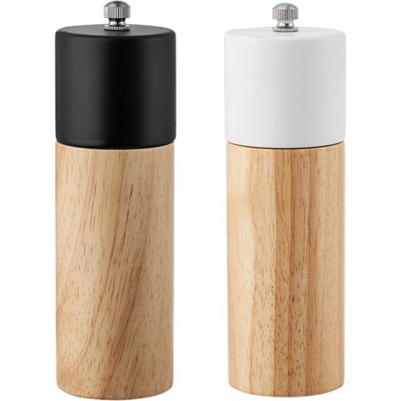 Salt- og peberkværn træ peberkværn saltkværn krydderikværn premium træ peberkværn med krydderikværn