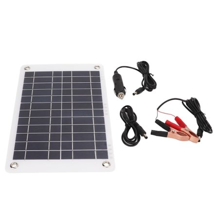Solar Panel 12V 8.5W Monocrystalline Silicon Semi-Flexible Clamp Solar Battery Charger Outdoor