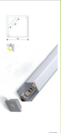 SYNERGY 21 LED U-Profil 200cm, ALU005 weiss