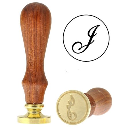 Voksseglstempel Vintage Retro Messinghode Trehåndtak Alfabet Bokstav Klassisk Forseglingsvoks Seglstempel