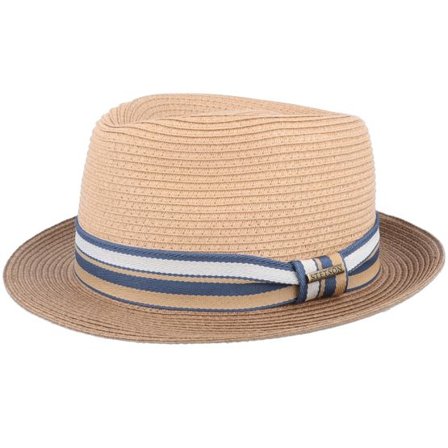 Stetson - Beige straw Hatt - Trilby Toyo Beige Straw Hat @ Hatstore