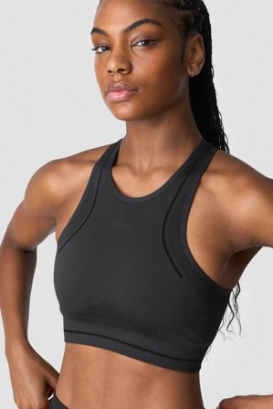 ICANIWILL - Endurance Seamless Sports Bra Dark Grey - Dames - sportkleding van ICIW
