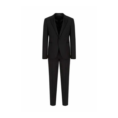 Emporio Armani Suit Sets svart, Herr Kostymer, Herr, Storlek: XL