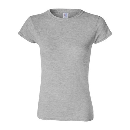 Gildan Womens/Ladies Softstyle Midweight T-Shirt XL Sports Grey