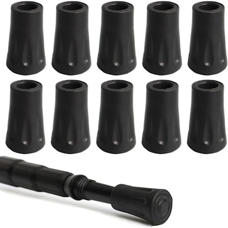 Udskiftningspuder til alle standard nordiske vandrestave, vandrestave, klatremåtter, asfaltgummistød