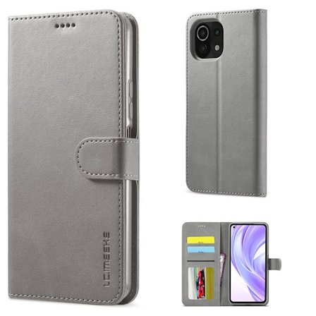 LC.Imeeke Xiaomi Mi 11 Flip Etui - Grå