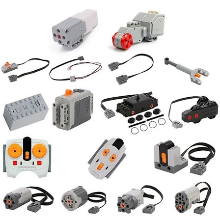 Tekniske dele Servo Motor Batteriboks Ir Infrarød Fjernbetjening Modtager Pf Model Kompatibel Med eds Blokke Klodser db