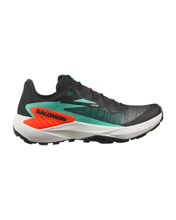 Salomon Genesis Herr Black/Electric Green/Cherry Tomato (42 42)