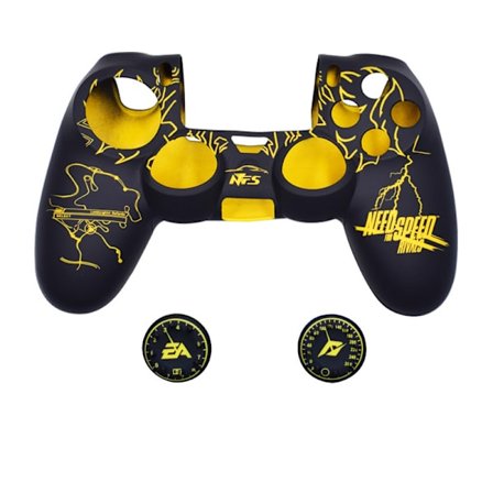 PS4-controller-skins, silikone-controller-cover-skin-beskytter kompatibel /PS4 Slim/PS4 Pro-controller (tommelfingerhættegreb x 2)