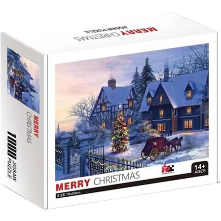 Julepuslespill for voksne, juleglede-puslespill-adventskalender - 24-dagers julekalender-puslespill