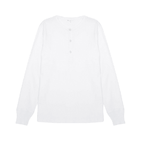 Knowledge Cotton Apparel BO long sleeve henley - GOTS/Vegan T-shirts Herr Vit XL