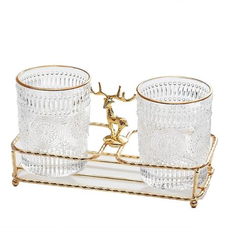 Badrumsglas Tandborstmugg Tvättkopp Personlig Badrumsuppsättning Älskare Koppar Gåva Liten