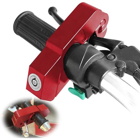 Motorcykel Styrlås, Motorcykellåse Høj Sikkerhed, Motorcykel Tilbehør Koblingsskive Låse