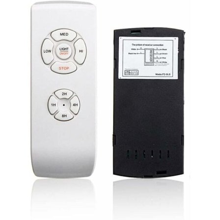 Universell takvifte med fjernkontroll 110V/220V trådløs distribusjonssett for hjem/kontor/hotell/Lub Hvit