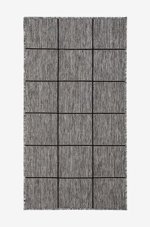 KM Home - Slätvävd Madrid - Grå - Slätvävda mattor - 80X340 - Från Homeroom