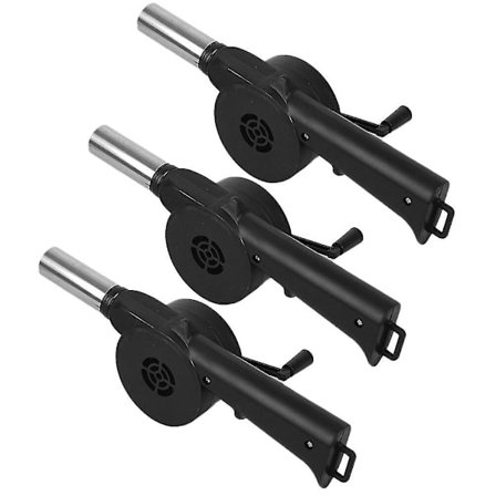 3 stk. Utendørs Blåser Manuell Blåser Håndblåser Bærbar Grill Luftblåser Camping Peisblåser