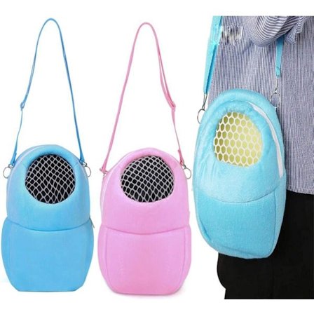 Dyre Rygsæk, 2 Stykker Kanin og Hamster Kænguru Rygsæk, Bruges til at Bære Mus, Hamstere, Mus, Egern, Chinchillaer, Pindsvin (Blå, Pink)