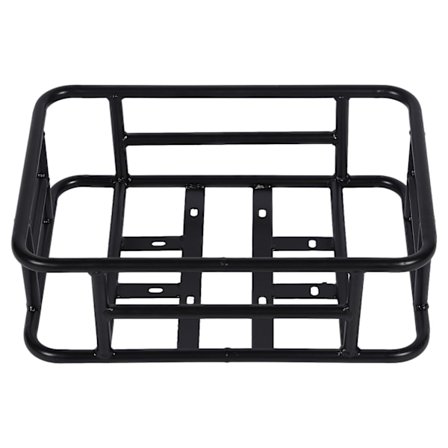 (Specialtilbud) Bagagekurv til Cykel Jern Vandtæt Stor Kapacitet Rustfrit Stål Cykel Opbevaringskurv Sort