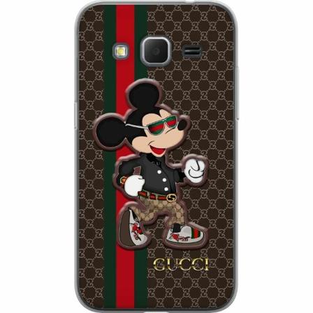 Samsung Galaxy Core Prime Genomskinligt Skal Cc Happy Mouse