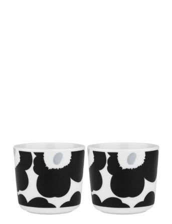 Unikko Cup W/O Handle 2Dl 2Pcs Home Tableware Cups & Mugs Coffee Cups Hvit Marimekko Home*Betinget Tilbud