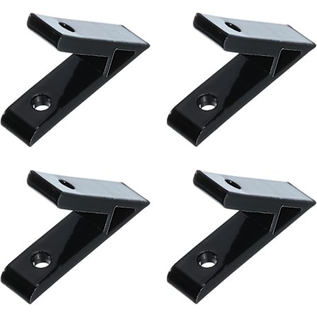 4 stk. 45 Graders Aluminium Vinkelprofil Hjørnebeslag, Hjørneforbindelsesstykker (Sort)