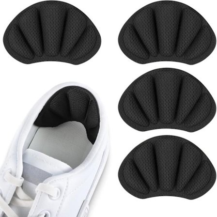 2 par sneaker-reparasjonslapper, hællapp, skohælreparasjonssneaker, lærhælbeskytter, hælpute-reparasjon for de fleste typer