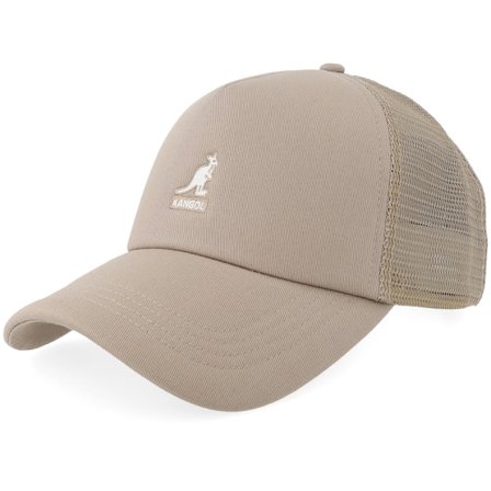 Kangol - Beige trucker Cappellino - Kg Kangaroo Khaki A-frame Trucker @ Hatstore