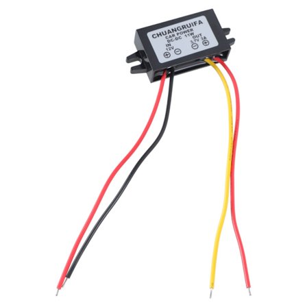 12V til 3.7V 3A 11W DC/DC-konverter Step Down Bil Strømforsyningsmodul Ny