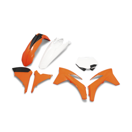Kit Plastiche Rtech Arancio-Bianco - KTM 250 SX 2011-2020