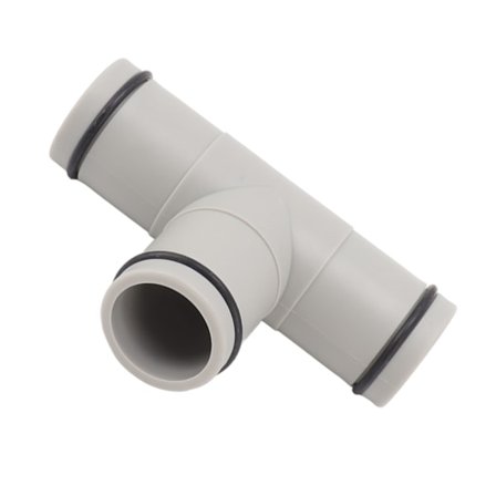 T-formad slangkolvventil 1,25 tum Plast Dubbel Delad Slangkolvventil för Ovan Jord Pool