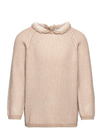 Brioche Blouse W. Collar Copenhagen Colors Beige