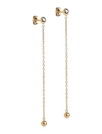 Earrings, Balloon Gold Enamel Copenhagen