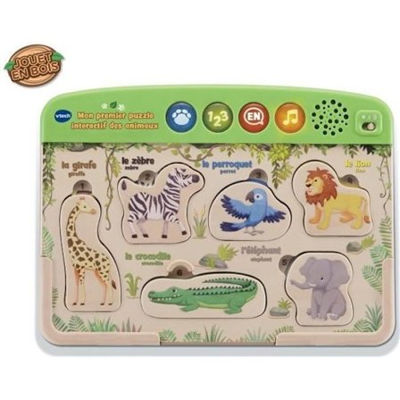 Interaktiv träleksak - VTECH - My First Animal Puzzle - FSC