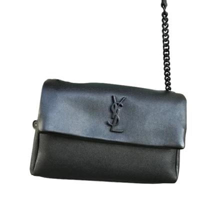 Saint Laurent Vintage, Pre-owned Leather shoulder-bags Zwart, Dames, Maat:ONE Size,leer