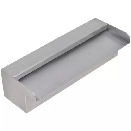 Vidaxl Rektangulärt Vattenfall Poolfontän I Rostfritt Stål 30 Cm Silver
